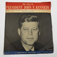 1961 Voice of JOHN F KENNEDY - 45 Record - Inaugural Address - Oath of Office picture
