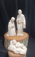 Vintage W. Goebel Hummel Sacrart Nativity Set White Porcelain W. Germany HX303  picture