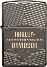 Zippo Harley-Davidson Logo 29165 Black Ice Armor Deep Carved picture