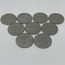 Lot of 9 WINNEVEGAS CASINO Sloan, Iowa $0.25 coins picture