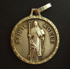 Vintage Saint Adele Medal Religious Holy Catholic Mary Our Lady of Patience picture