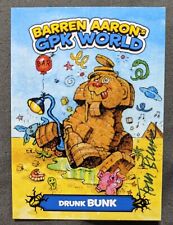 Tom Bunk Garbage Pail Kids Artist Autograph GPK WORLD CARD  picture