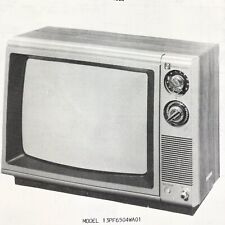 Vintage Original 1987 GE TV 13PF6500WA01 6504WA01 Wire Schematic Service Manual picture