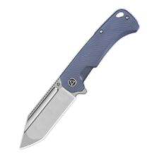 QSP Rhino Frame Lock Folding Knife Blue Titanium Handle M390 Compound QS143-I picture