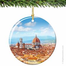 Florence Landmark Porcelain Ornament - Italy Christmas Souvenir Travel Gift picture