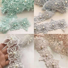 Clothing Lace Pearl Flower Diy Accessories Dress Exquisite Organza Embroidery picture