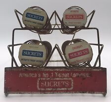 HARD TO FIND SUCRETS THROAT LOZENGES METAL DISPLAY CASE picture