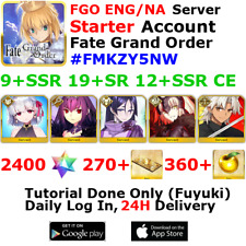 [ENG/NA][INST] FGO / Fate Grand Order Starter Account 9+SSR 270+Tix 2430+SQ picture