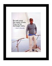 John F. Kennedy 8x10 sailing photo print Inspirational Quote president JFK picture