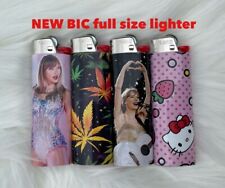 new BIC large lighter custom wrap taylor swift hello kitty leaf girly picture