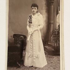 Antique Cabinet Card Photograph Beautiful Young Woman Teen Austin MN ID Maxwell picture