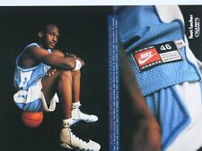Michael Jordan North Carolina Nike Vintage 1994 Sitting Original Print Ad picture
