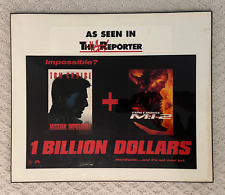 Rare Tom Cruise Mission Impossible/M:i2 Plaque Billion $ Promo Movie Advertising picture
