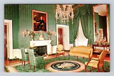 Washington DC- White House, Green Room, Antique, Vintage Souvenir Postcard picture