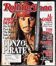 Johnny Depp Hand Signed Pirates of Caribbean Rolling Stone Auto Magazine JSA COA picture