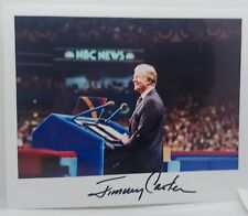 President Jimmy Carter Signed Full Signature 8x10 Photo picture