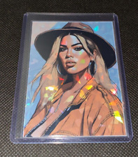 Khloe Kardashian - Handmade Refractor Holographic Sexy Art Card Koko rc picture