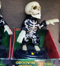 Rare Gemmy Groovin Ghoul Dancing Skeleton Grave Raver Livin La Vida Loca NRFB 05 picture