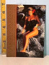 1990's Pinup Risque Postcard: Cool Beauty Waterfall Hawaiian Heritage EX picture