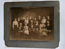 Antique 1900s Family Group Photo Large 17 x 14