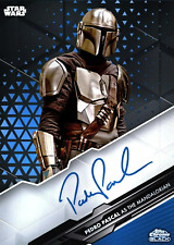 Topps Chrome Star Wars Autograph PEDRO PASCAL - THE MANDALORIAN SIG Digital Card picture