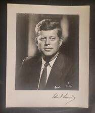 ORIGINAL 1960s JOHN KENNEDY WHITE HOUSE ISSUED AUTOGRAPHED PHOTO picture