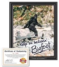 Bigfoot Sasquatch Autograph Signed Photo with COA 8x10 - Funny Novelty Gag Gift picture