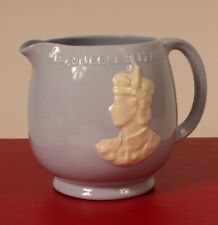1953 QUEEN ELIZABETH II CORONATION PITCHER MADE BY JOHNSON BROTHERS GREYDAWN  picture