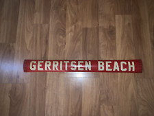 NYC BUS ROLL SIGN SECTION BROOKLYN NEW YORK CITY TRANSIT GERRITSEN BEACH BKLYN picture