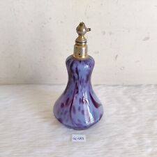 1930 Vintage Purple Shades Glass Perfume Bottle Czechoslovakia Collectible GL583 picture