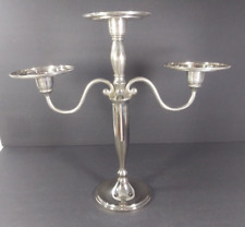 Godinger Silver Art Co Silverplated 2-Arm 3-Hole Candelabra picture