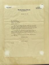 John F Kennedy Senator Signed Letter Framed Auto pen? Secretary? 1960 Original picture