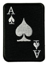 Ace of Spades Death Card Patch [Hook Fastener-3.0 X 2.0 inch -SA12] picture