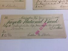 Vintage 1905 To 1914 Fayette  National Bank Checks Vintage Ephemera Lexington Ky picture