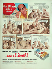 1956 Full Page Size Color Life Magazine Ad - Camel Cigarettes Phil Silvers- FC picture