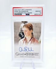 Game of Thrones Aimee Richardson as Myrcella Full Bleed Auto PSA 10 Auto picture
