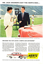 1958 Print Ad Hertz Rent a Car Mr Jack Kramer's Got Hertz idea Tennis Chevrolet picture