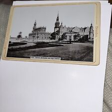 Antique Cabinet Card: Dresden Theaterplatz Hofkirche Schloss Catholic Castle picture