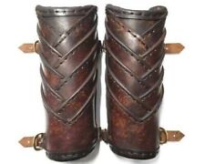Medieval leather Bracers, Woven Vambraces, SCA picture