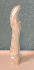 Alabaster Natural Stone Praying Madonna Figure Modern Style  6 Inches Tall picture