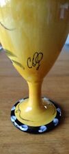 ARTIST CARRIE OLSEN GARRARD -HAND PAINTED DECORATIVE CERAMIC PITCHER Signed  picture