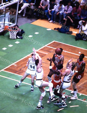 MICHAEL JORDAN LARRY BIRD Bulls vs Celtics NBA 1986 Original 35mm Photo Slide picture
