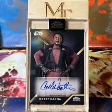 2022 Topps Star Wars Chrome Black autograph auto Carl Weathers as GREEF KARGA picture