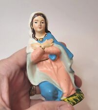 Vtg Madonna/Mary Christmas Nativity Figure Paper Mache? Replacement Japan 4