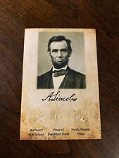 Abraham Lincoln Hair strand lock Blood Stained Deathbed Ford’s Relics History picture