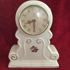 Vintage 1998 White Ceramic Clock Paul Sebastian PS Limited Edition Roses picture