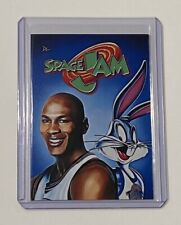 Space Jam Limited Edition Artist Signed Michael Jordan & Bugs Bunny Card 4/10 picture