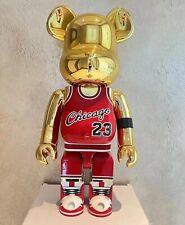400%Bearbrick Michael Jordan #23 Chicago Red Gold Action Figure Art ornament toy picture