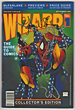 Wizard #1 1991 Spider-Man Newsstand McFarlane - SIGNED Gareb Shamus HIgh Grade picture