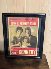 John F Kennedy Re-election for Senator of Massachusetts Campaign Magezine Cover; picture